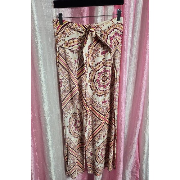 Forever 21 Bohemian Colorful Harem Festival Wide-Leg Pants Size Medium - Picture 3 of 12